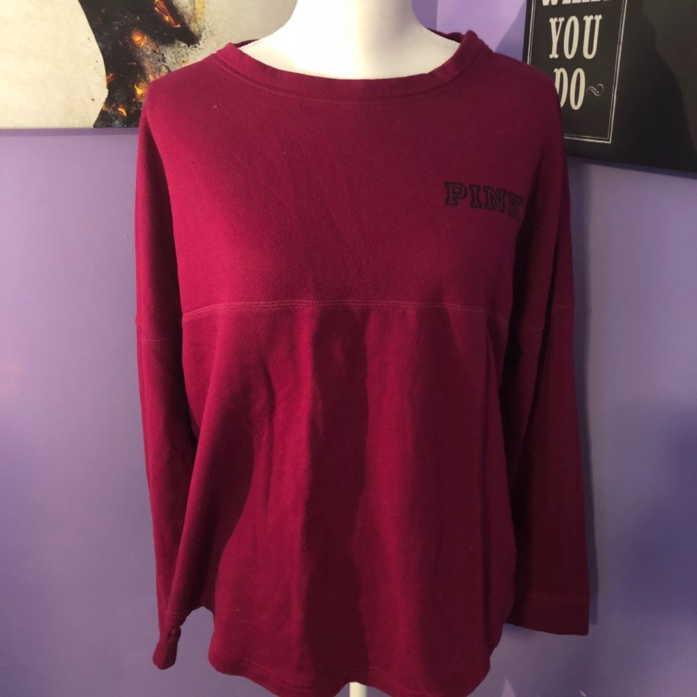 VS pink maroon sweater